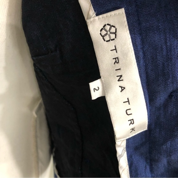 Trina Turk Etta Jacket Blue Lightweight Jacket Size 2 - Picture 6 of 6